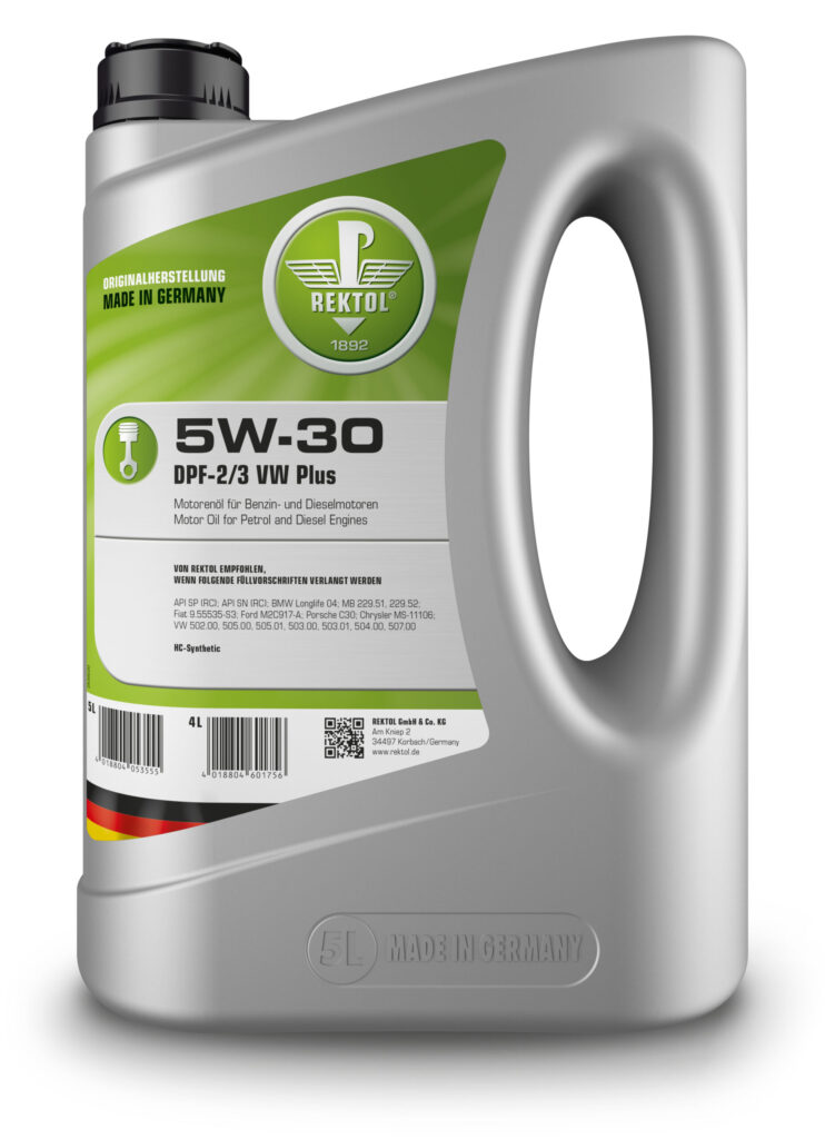 REKTOL 5W30 DPF- VW Plus motoreļļa, 5l