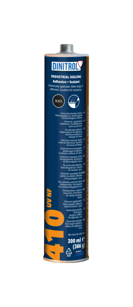 Dinitrol 410UV poliuretāna līme-blīvmasa. melna 310ml