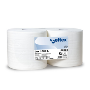 Celtex balts industr. papīra rullis 2 kārtas 1000 loksnes 380m