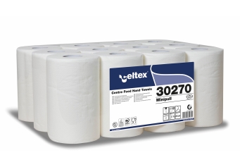 Celtex papīra dvieļi Minipull 2 kārtas 72m balts ar serdi