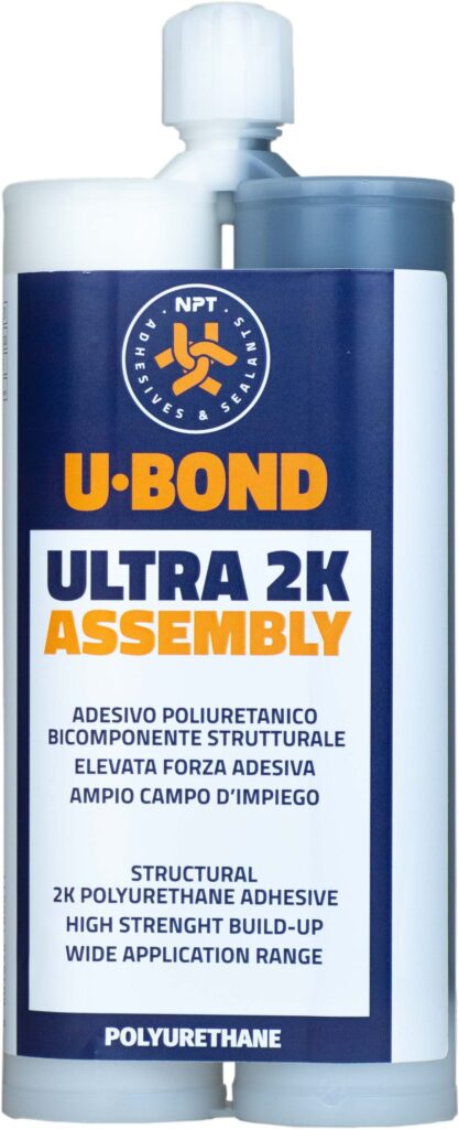 NPT U-Bond Ultra 2K Assembly, 400ml, divkomponentu poliuretāna konstrukciju montāžas līme.