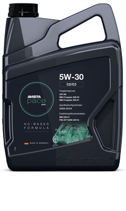 AVISTA PACE EVO C2/C3 SAE 5W-30, 5l